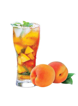 Холодный чай с абрикосом и персиком